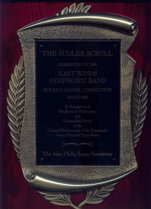 Sudler Silver Scroll Plaque